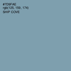 #7D9FAE - Ship Cove Color Image